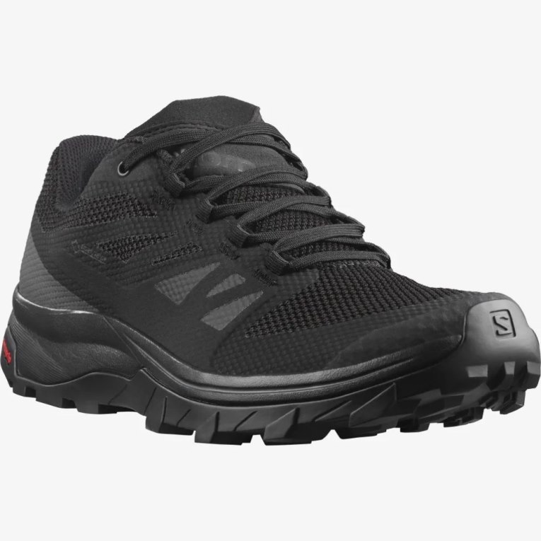 Black Salomon Outline GTX Men's Hiking Shoes | PH 61278U